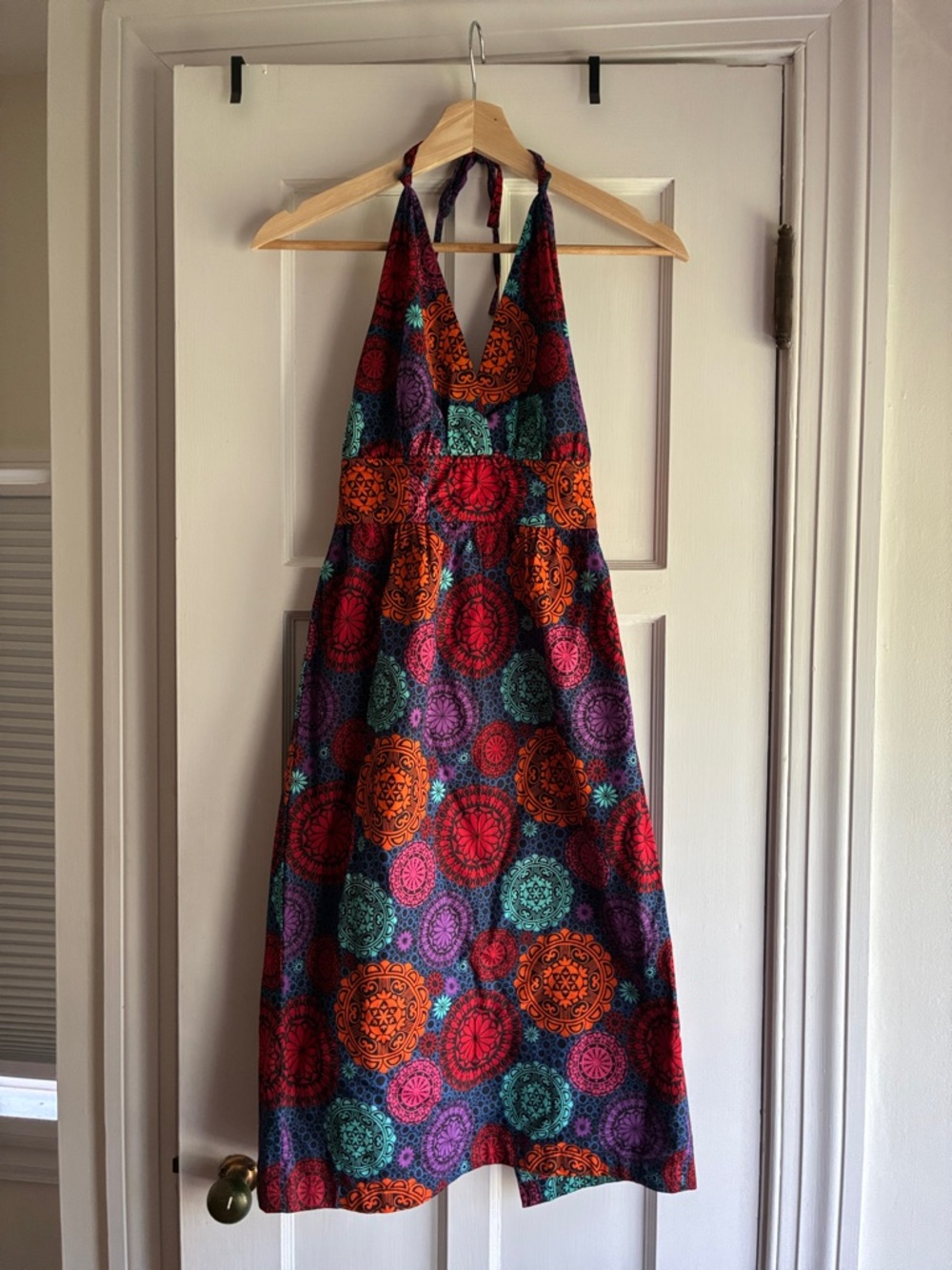 Vintage Anthropologie Fish Fry Spinning Lights Dress